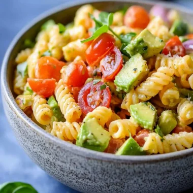 Vegan Avocado Pasta Salad