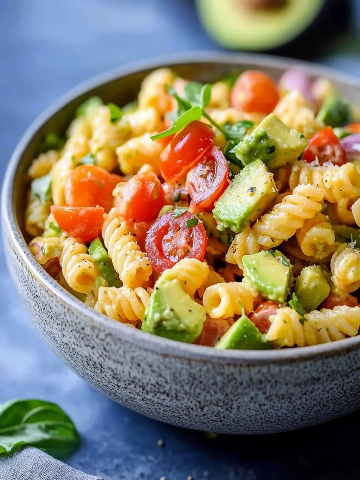 Vegan Avocado Pasta Salad