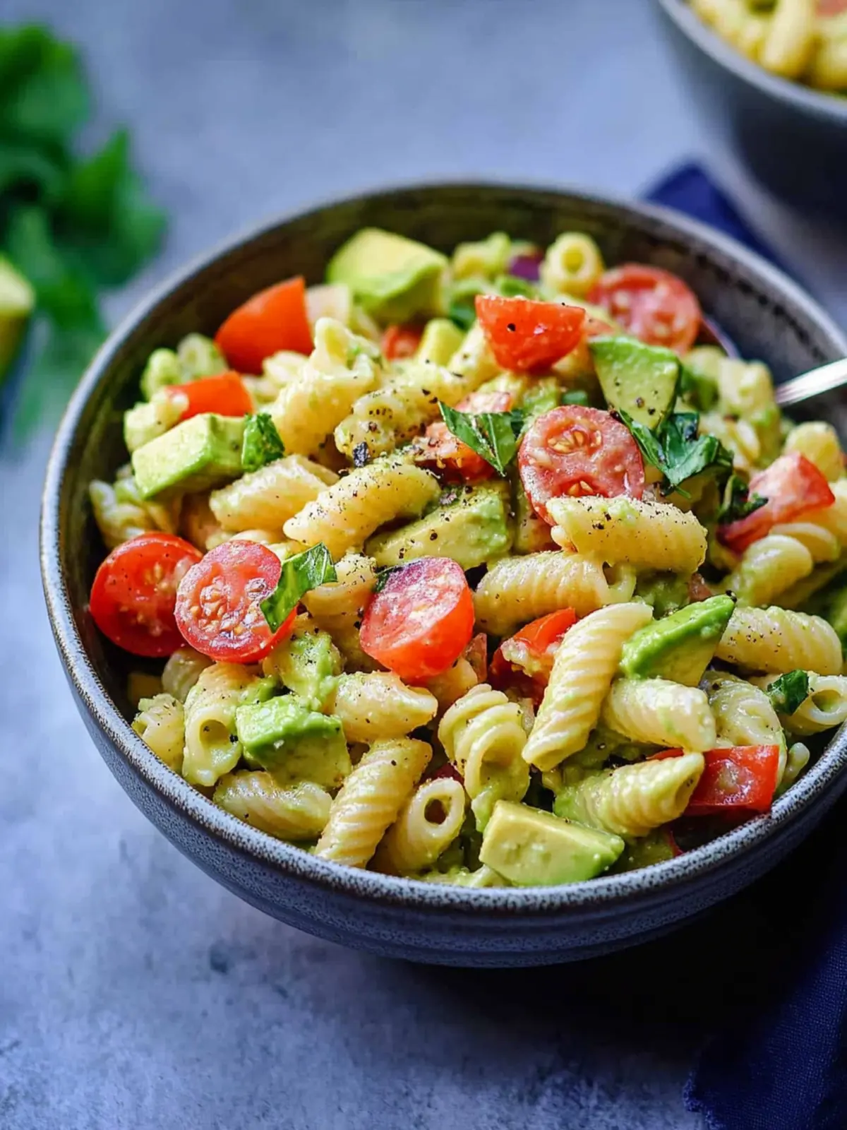 Vegan Avocado Pasta Salad