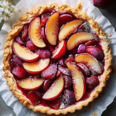 Ginger Plum Tart