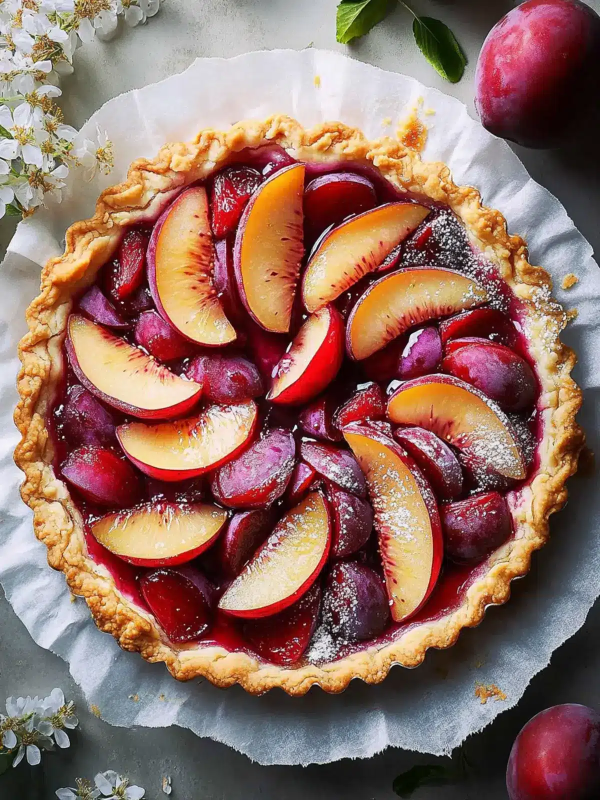 Ginger Plum Tart: Quick Dessert That Impresses in 35 Minutes 5 Ginger Plum Tart