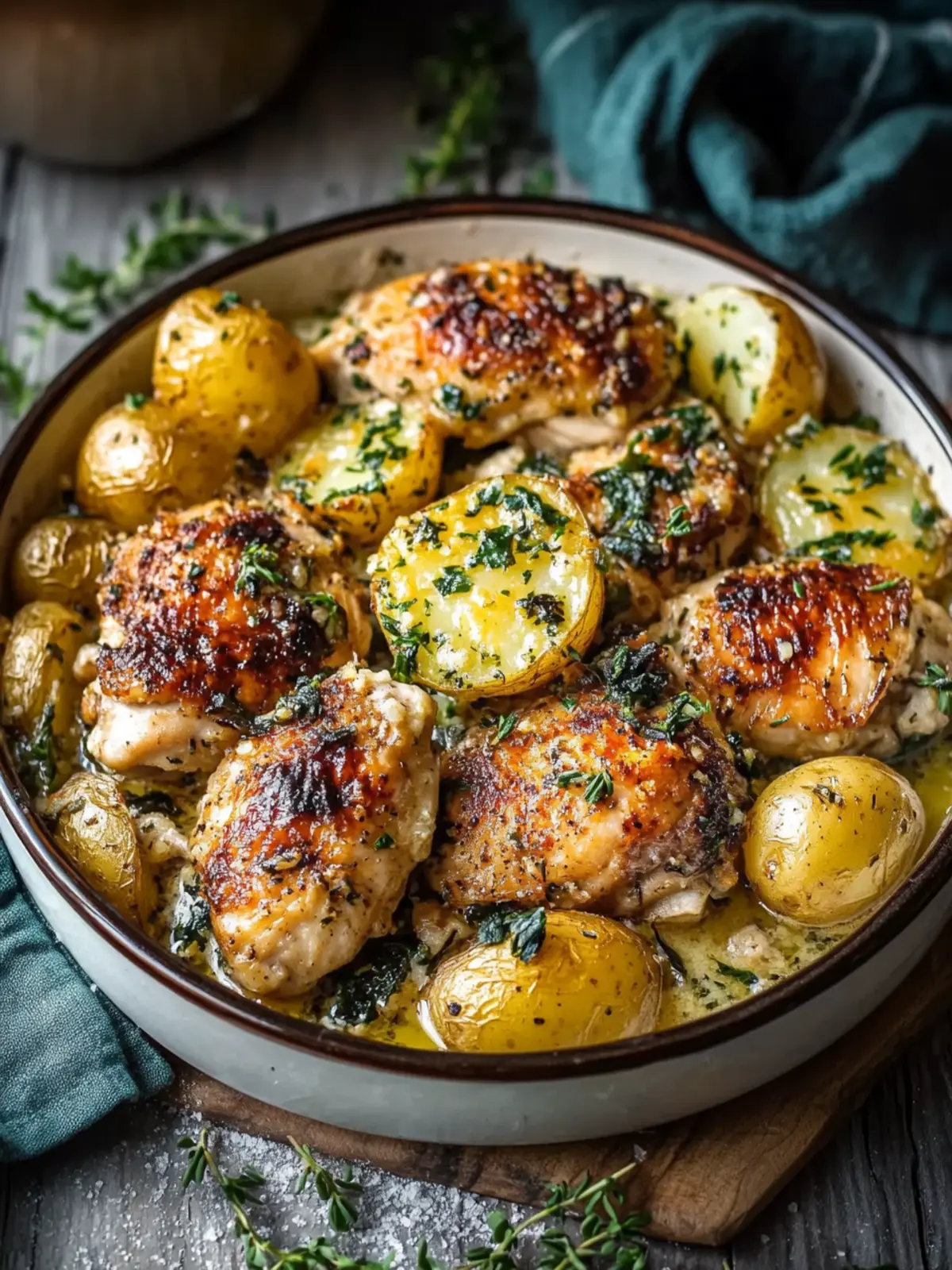 Garlic Parmesan Chicken and Potatoes: The Ultimate Comfort Dish 2 Garlic Parmesan Chicken and Potatoes
