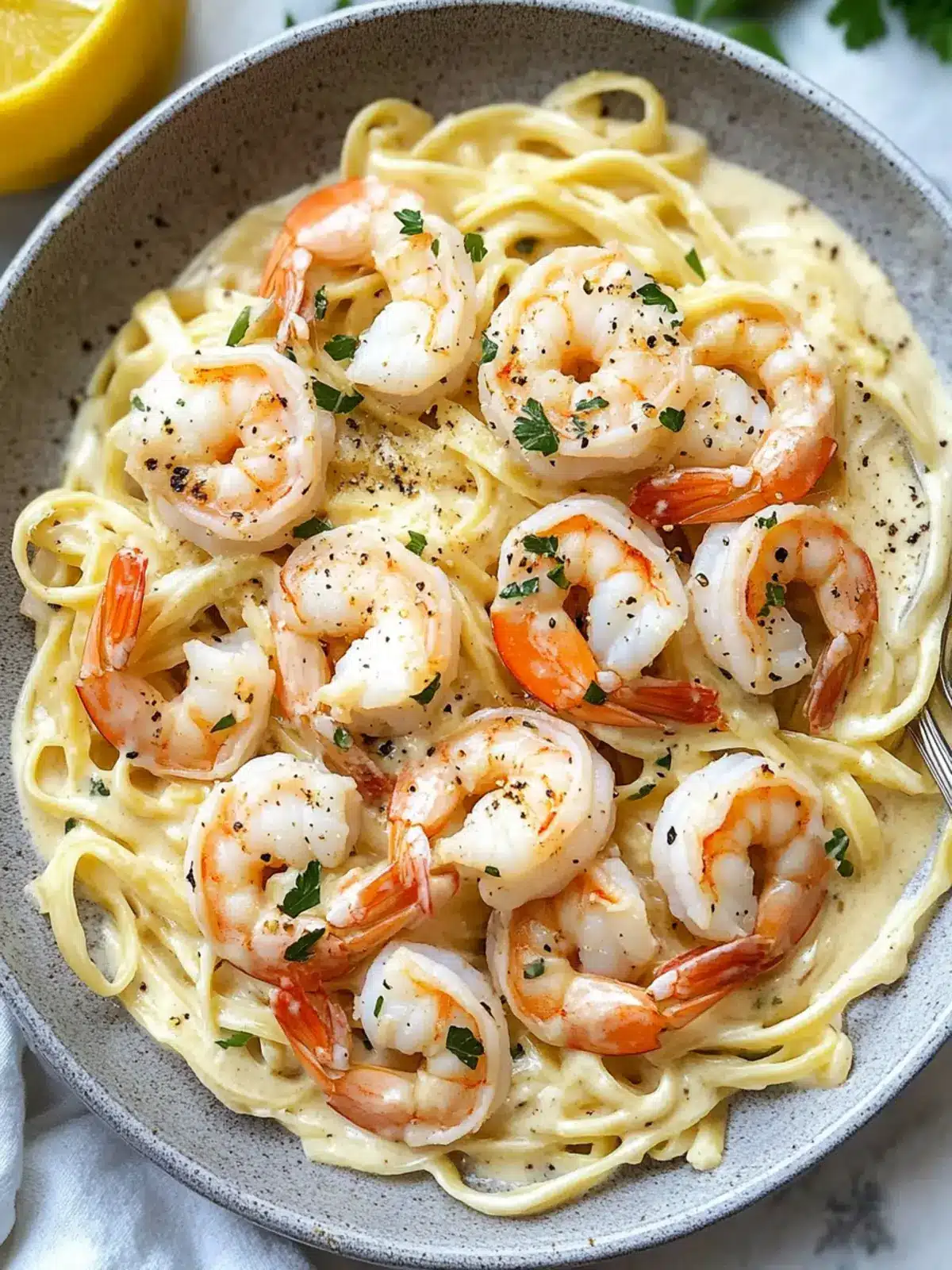 Irresistible Shrimp Alfredo: Easy Creamy Pasta Delight 3 Shrimp Alfredo