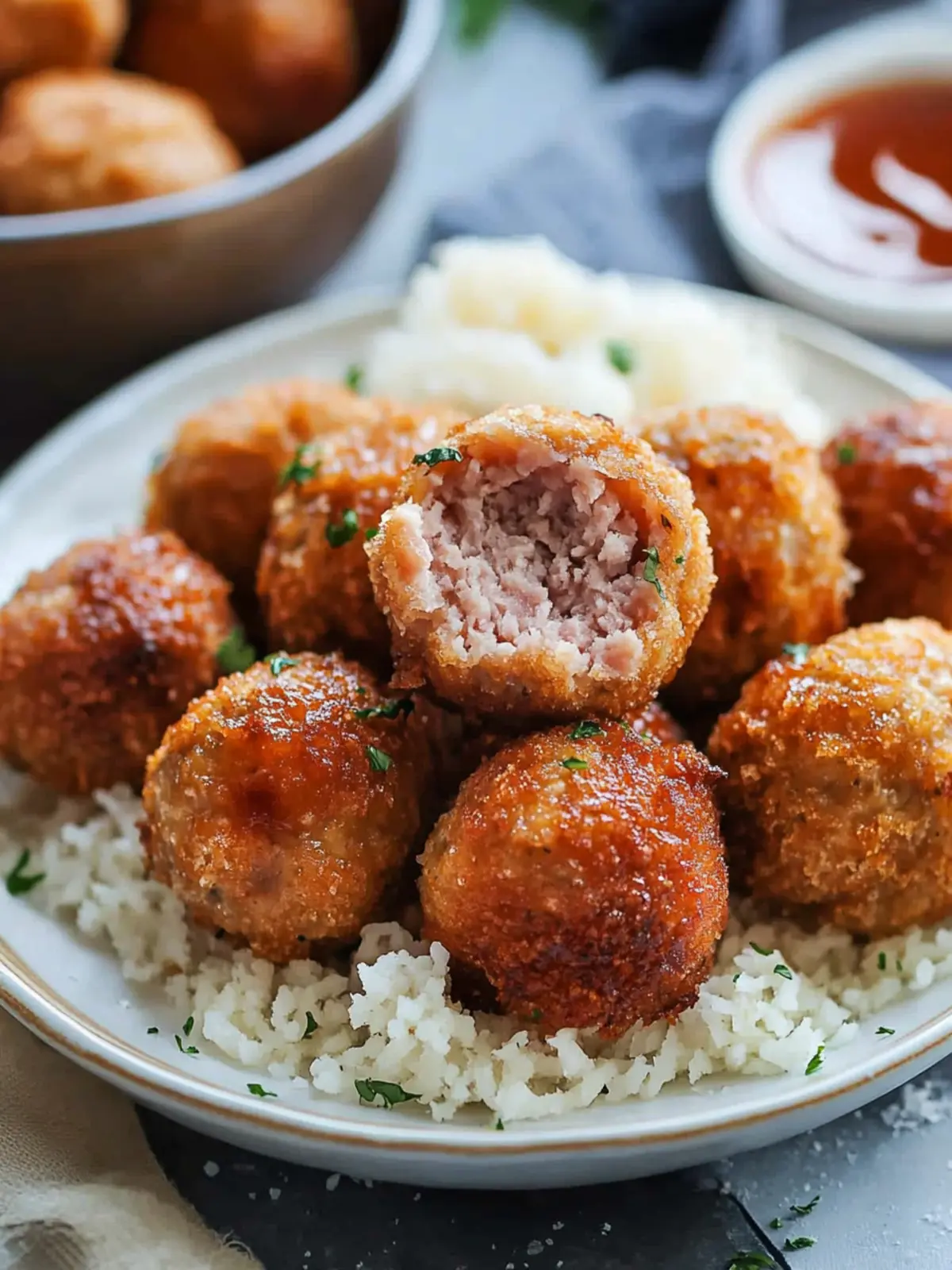 Savory Ham Balls with Zesty Sauce for Comfort Food Bliss 2 Ham Balls