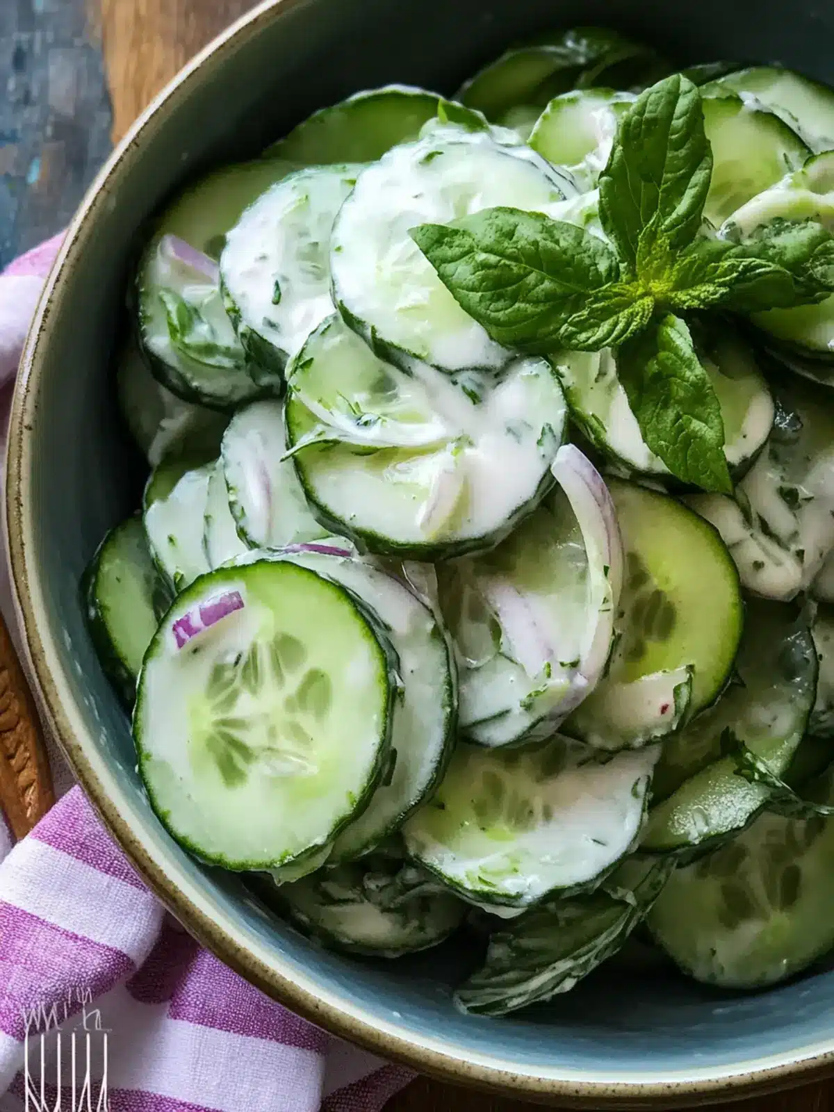 Homestyle Creamy Cucumber Salad: Refreshing Summer Delight 2 Homestyle Creamy Cucumber Salad