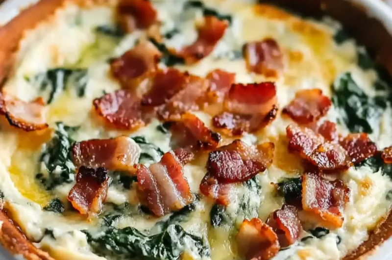 Crock Pot Bacon Spinach Dip