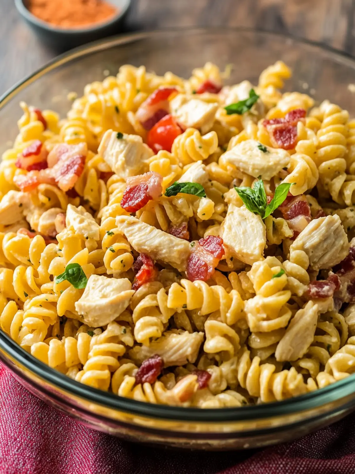 Chicken Bacon Ranch Pasta Salad