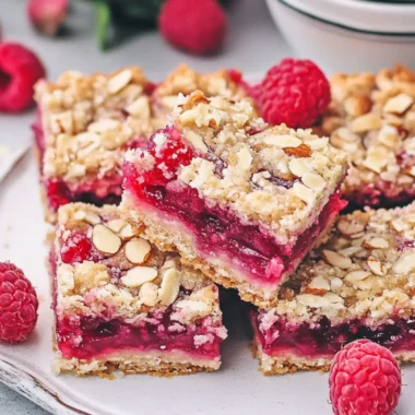 Raspberry Rhubarb Almond Bars That Will Brighten Your Day 9 Raspberry Rhubarb Almond Bars