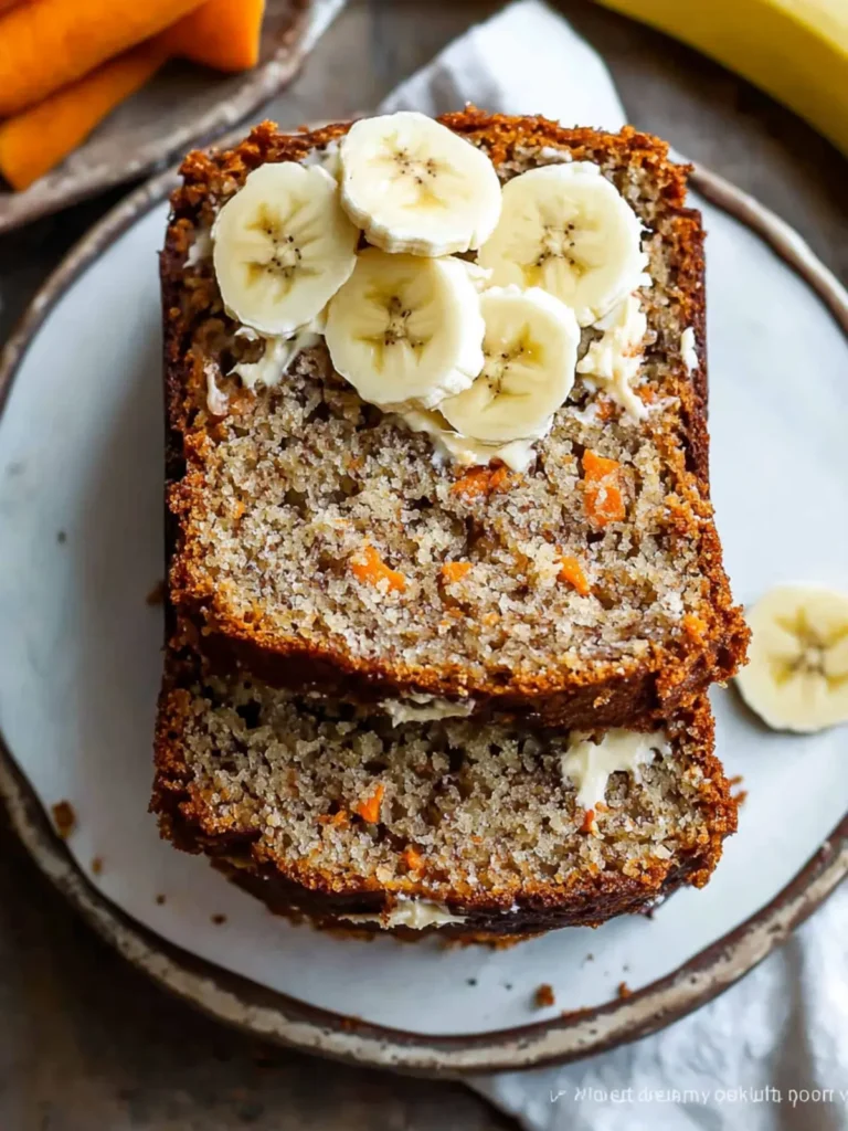 Moist Carrot Banana Bread with Crispy Walnuts and Coconut 3 Carrot Banana Bread