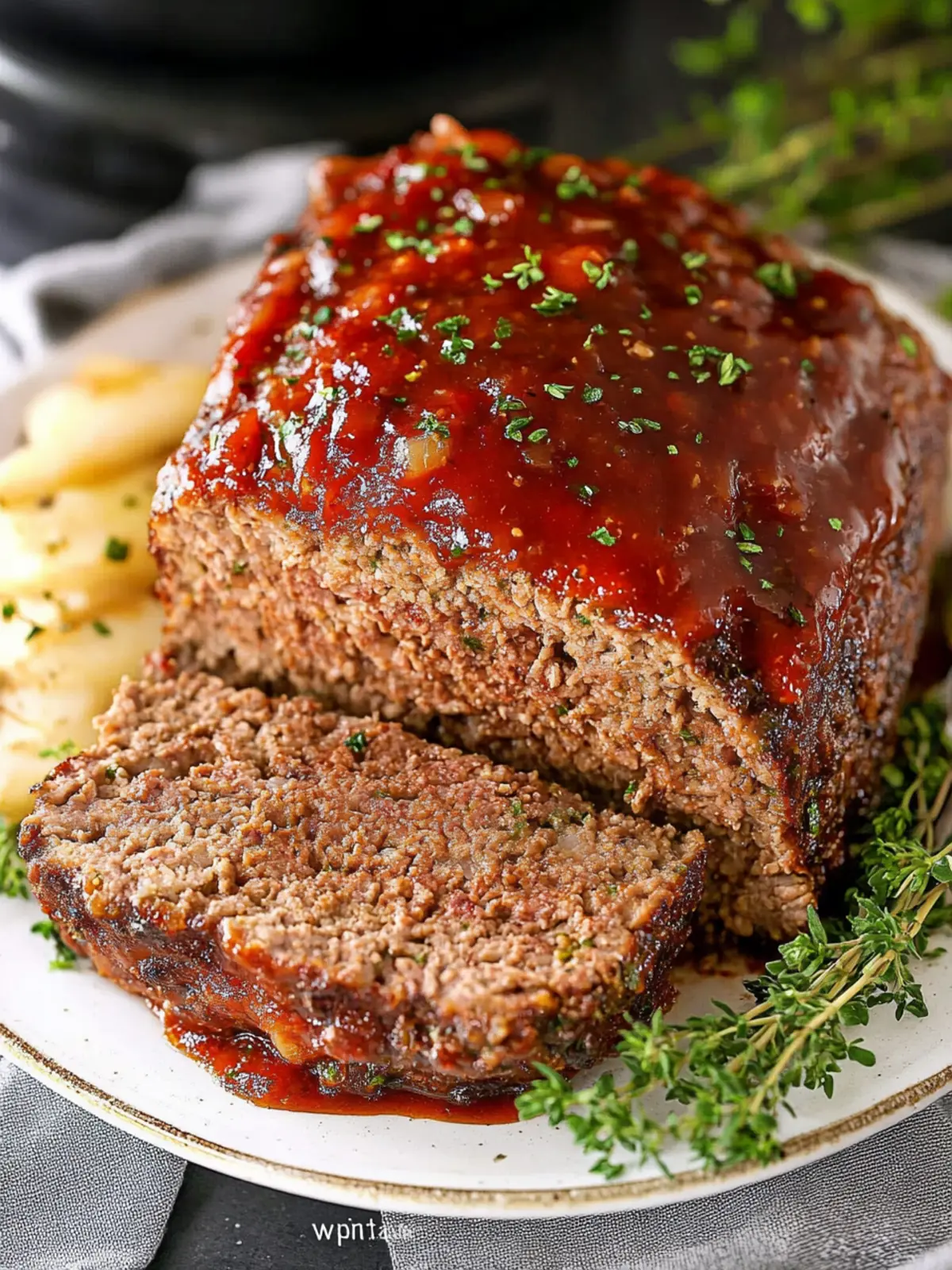 Melt-in-Your-Mouth Instant Pot Meatloaf with Baby Potatoes 2 Instant Pot Meatloaf