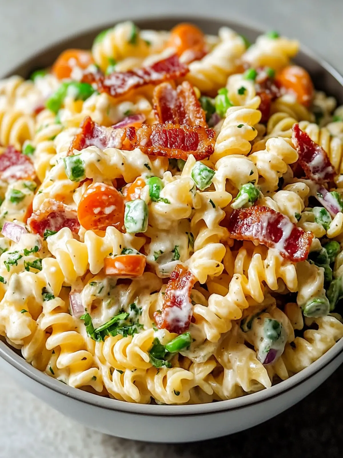 Bacon Ranch Pasta Salad That Everyone Will Love 2 Bacon Ranch Pasta Salad