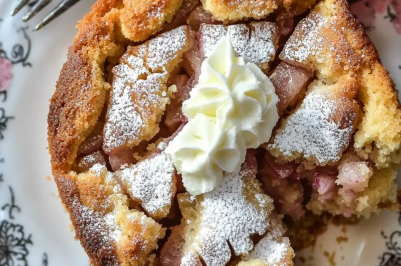 Old Fashioned Rhubarb Cake