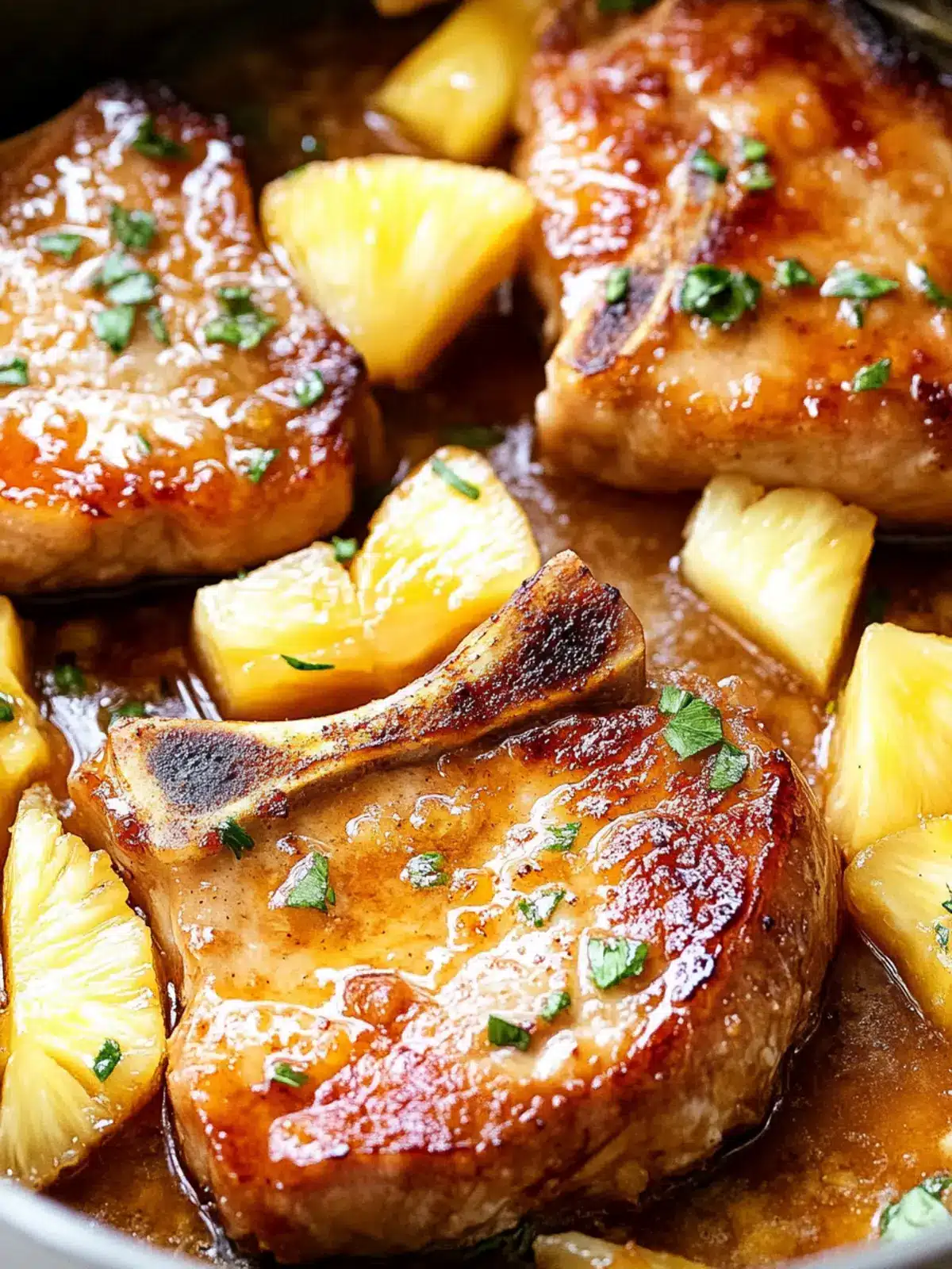 Juicy Pineapple Pork Chops with Sweet Pineapple Glaze Bliss 3 Juicy Pineapple Pork Chops (with Sweet Pineapple Glaze)