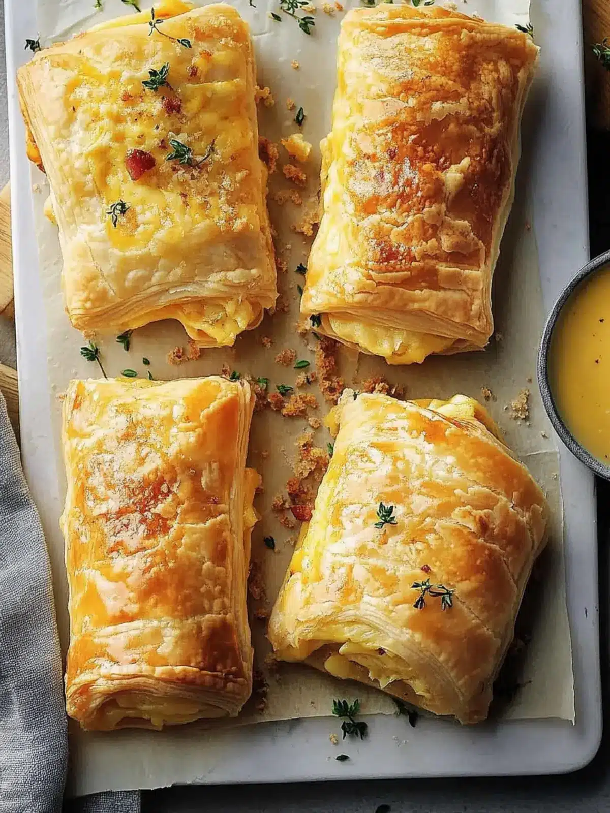 Irresistible Ham & Cheese Breakfast Strudels You’ll Love 4 Ham & Cheese Breakfast Strudels