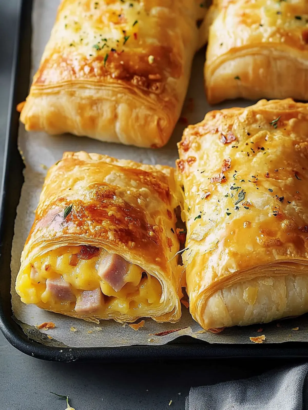 Irresistible Ham & Cheese Breakfast Strudels You’ll Love 2 Ham & Cheese Breakfast Strudels