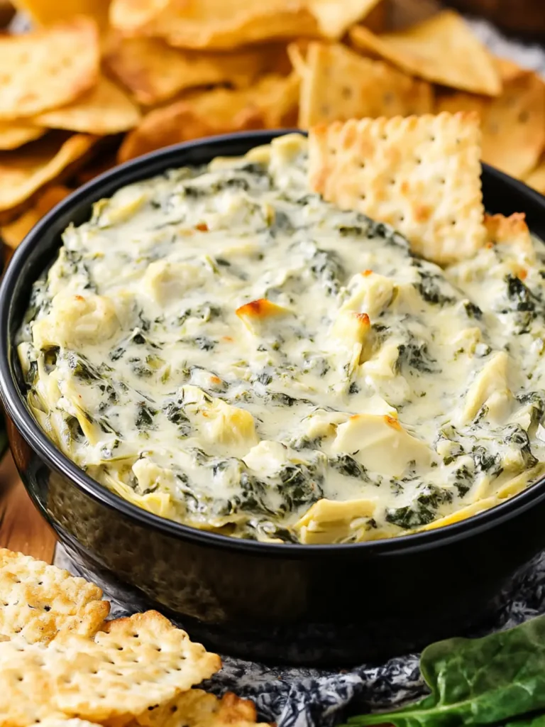 Classic Crock Pot Spinach Artichoke Dip
