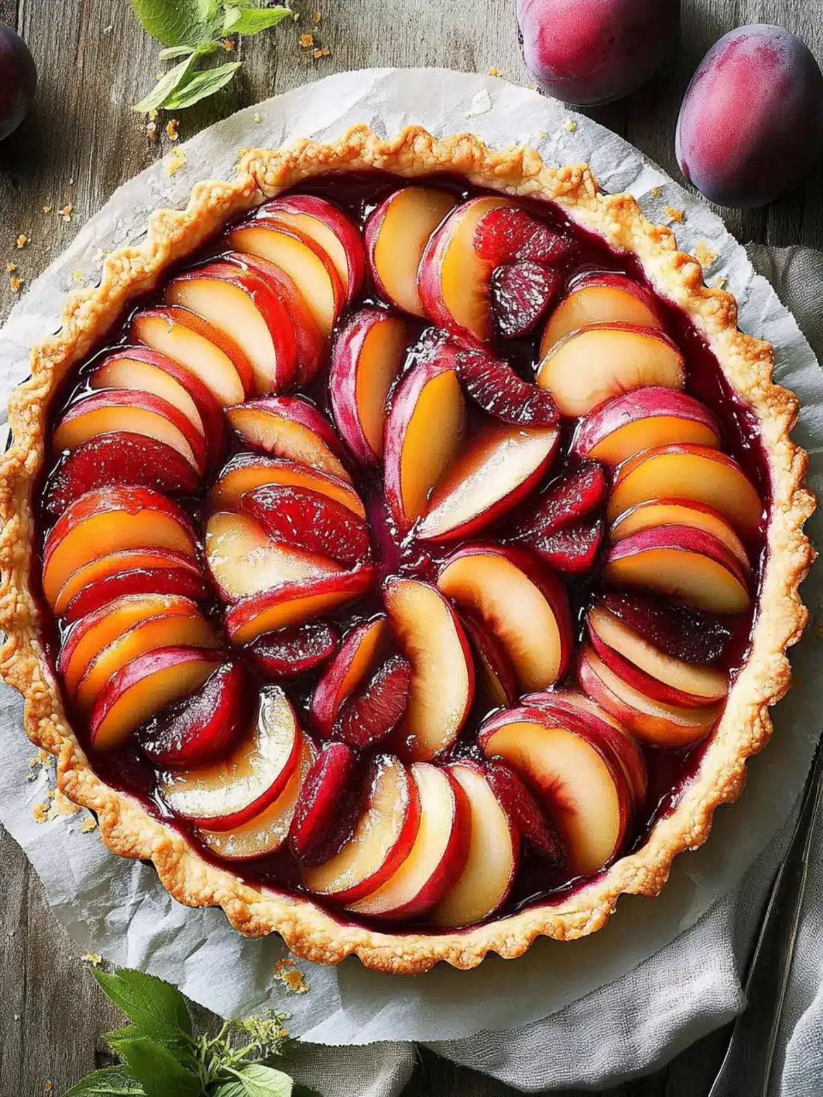 Ginger Plum Tart: Quick Dessert That Impresses in 35 Minutes 4 Ginger Plum Tart