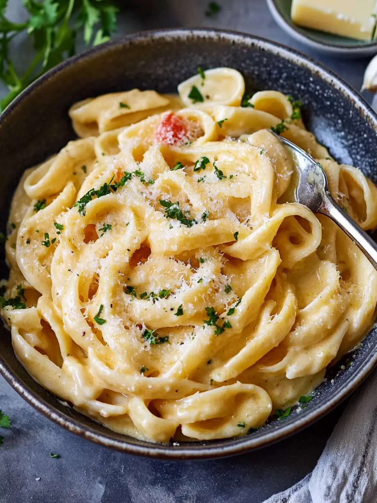 Garlic Butter Pasta with Creamy Vegan Sauce: Simply Irresistible 5 Garlic Butter Pasta | Creamy Vegan Sauce Recipe