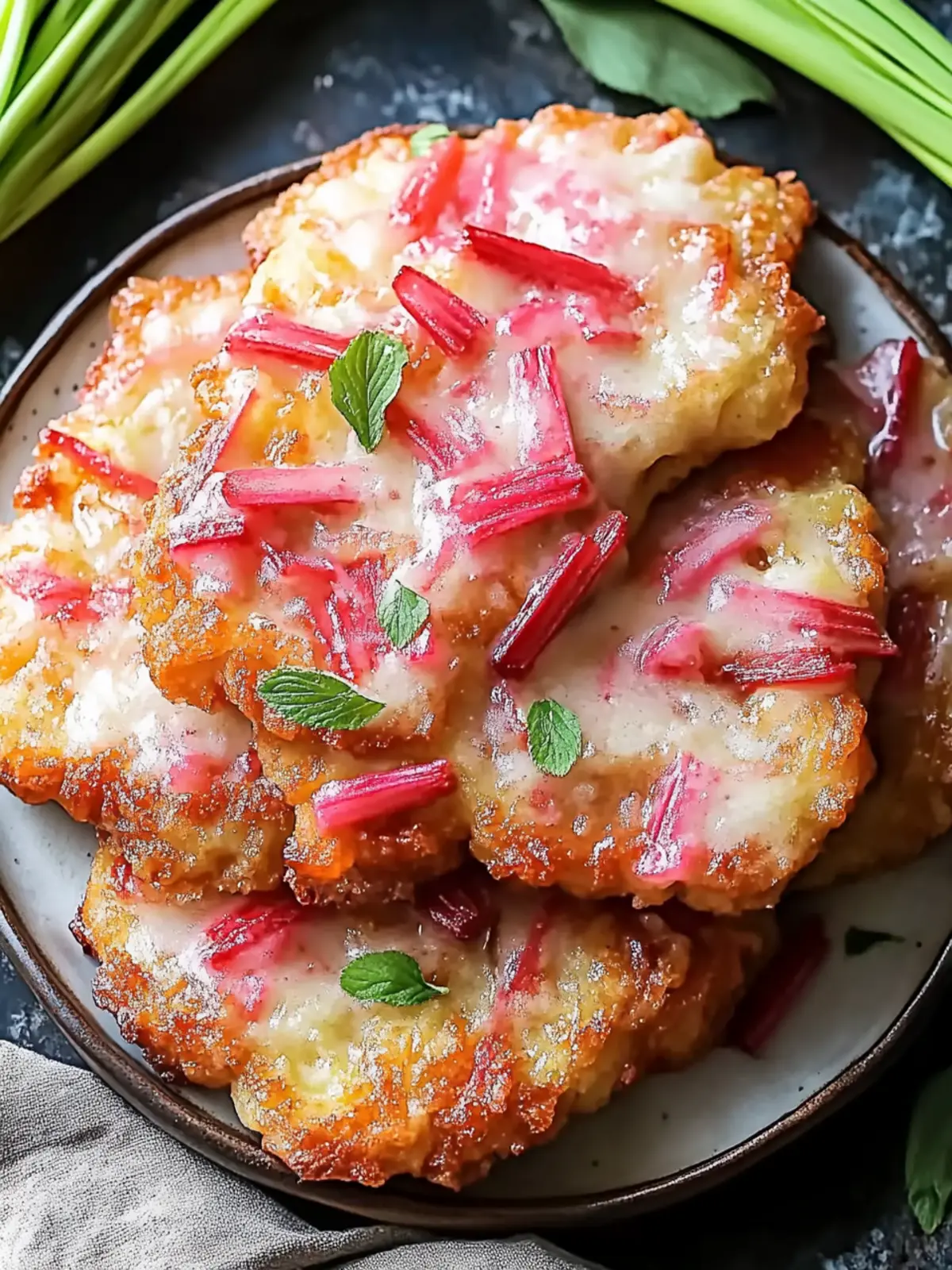 Baked Rhubarb Fritters: A Sweet Springtime Delight You’ll Love 2 Baked Rhubarb Fritters
