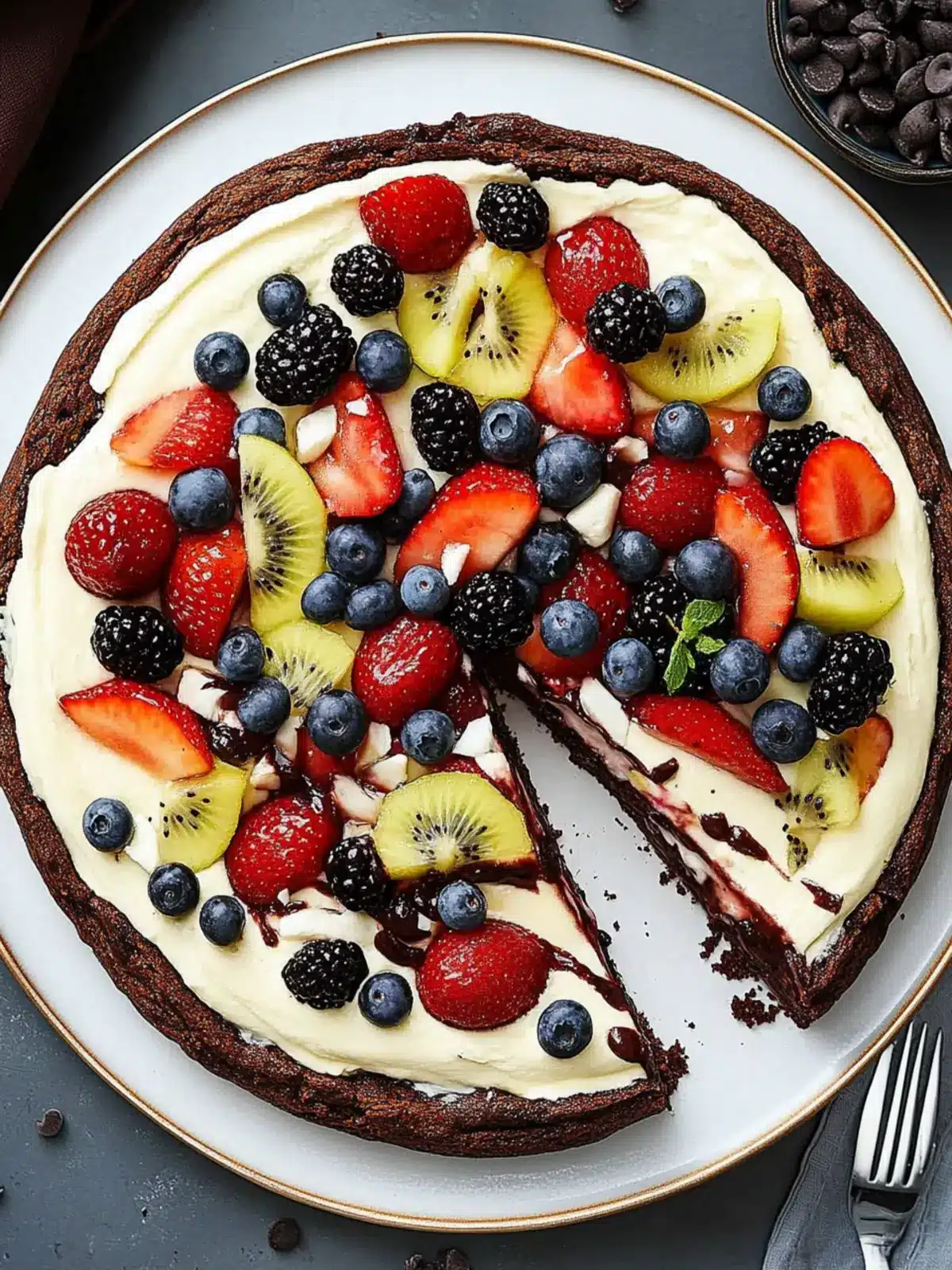 Delicious Brownie Fruit Pizza: The Ultimate No-Bake Treat 4 Brownie Fruit Pizza