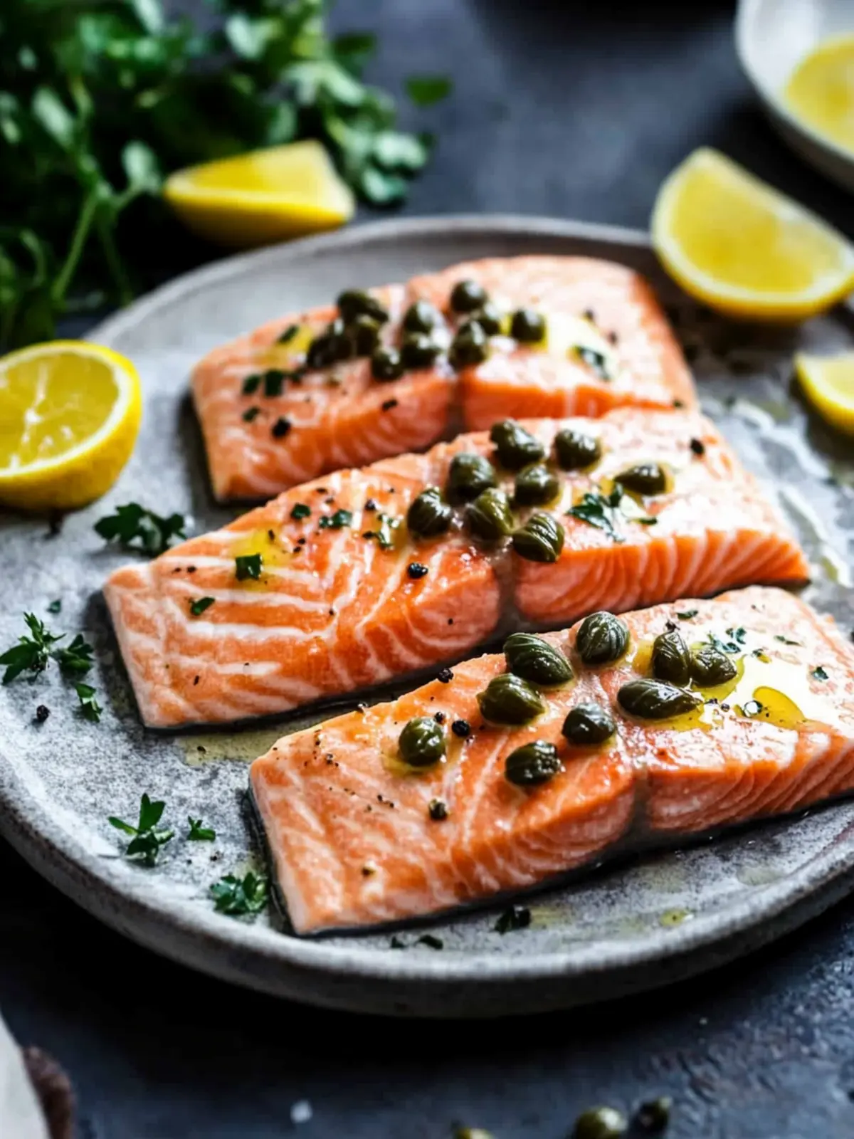 Savory Salmon with Capers: A Simple, Delicious Dinner Delight 3 Salmon with Capers