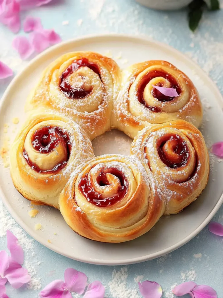 Flower Petal Sweet Rolls