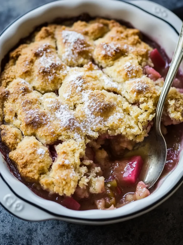 Rhubarb Cobbler