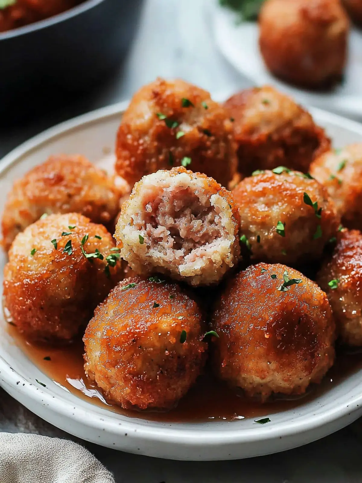 Savory Ham Balls with Zesty Sauce for Comfort Food Bliss 4 Ham Balls
