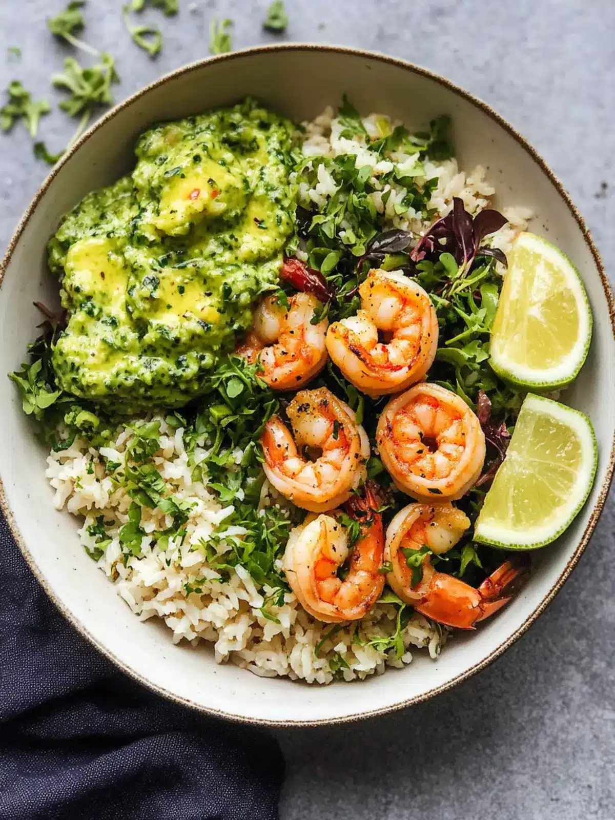 Wholesome Green Goddess Shrimp & Rice Bowl You’ll Crave 3 Healthy Green Goddess Shrimp & Rice Bowl