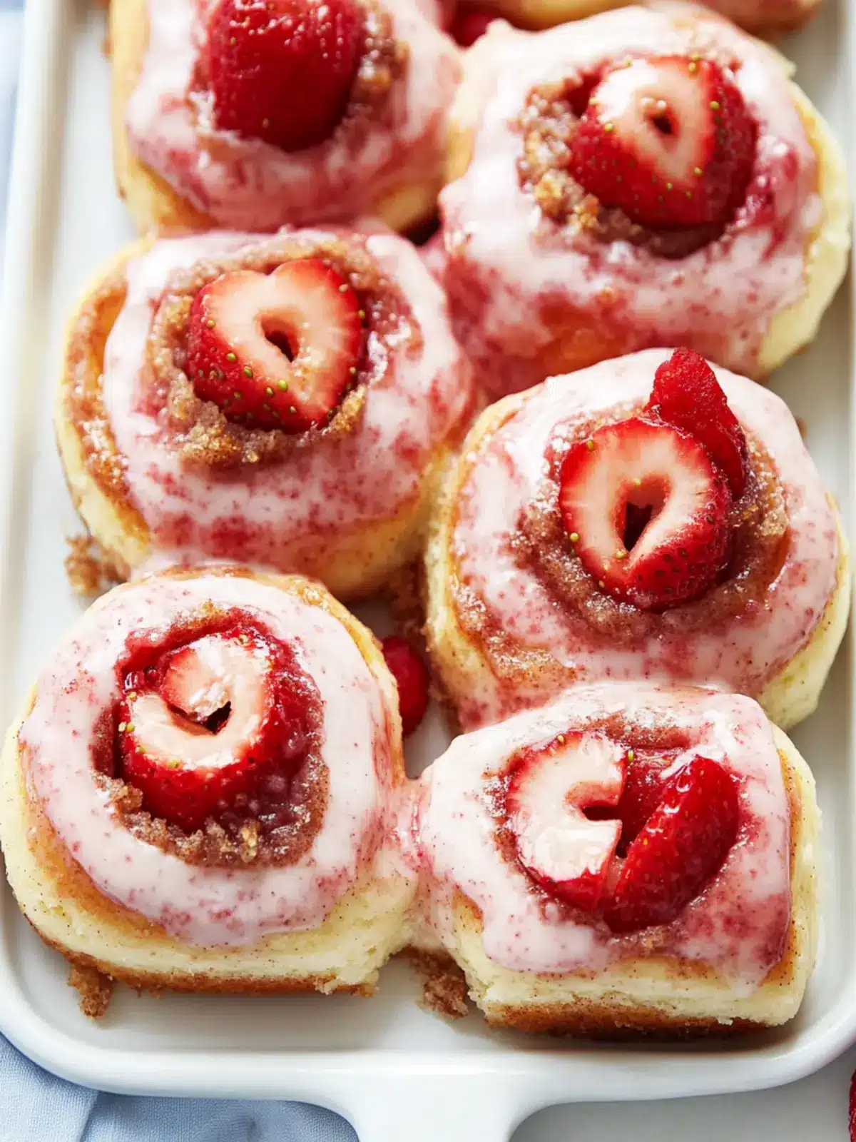 Strawberry Crunch Cinnamon Rolls That Will Brighten Your Morning 2 Strawberry Crunch Cinnamon Rolls
