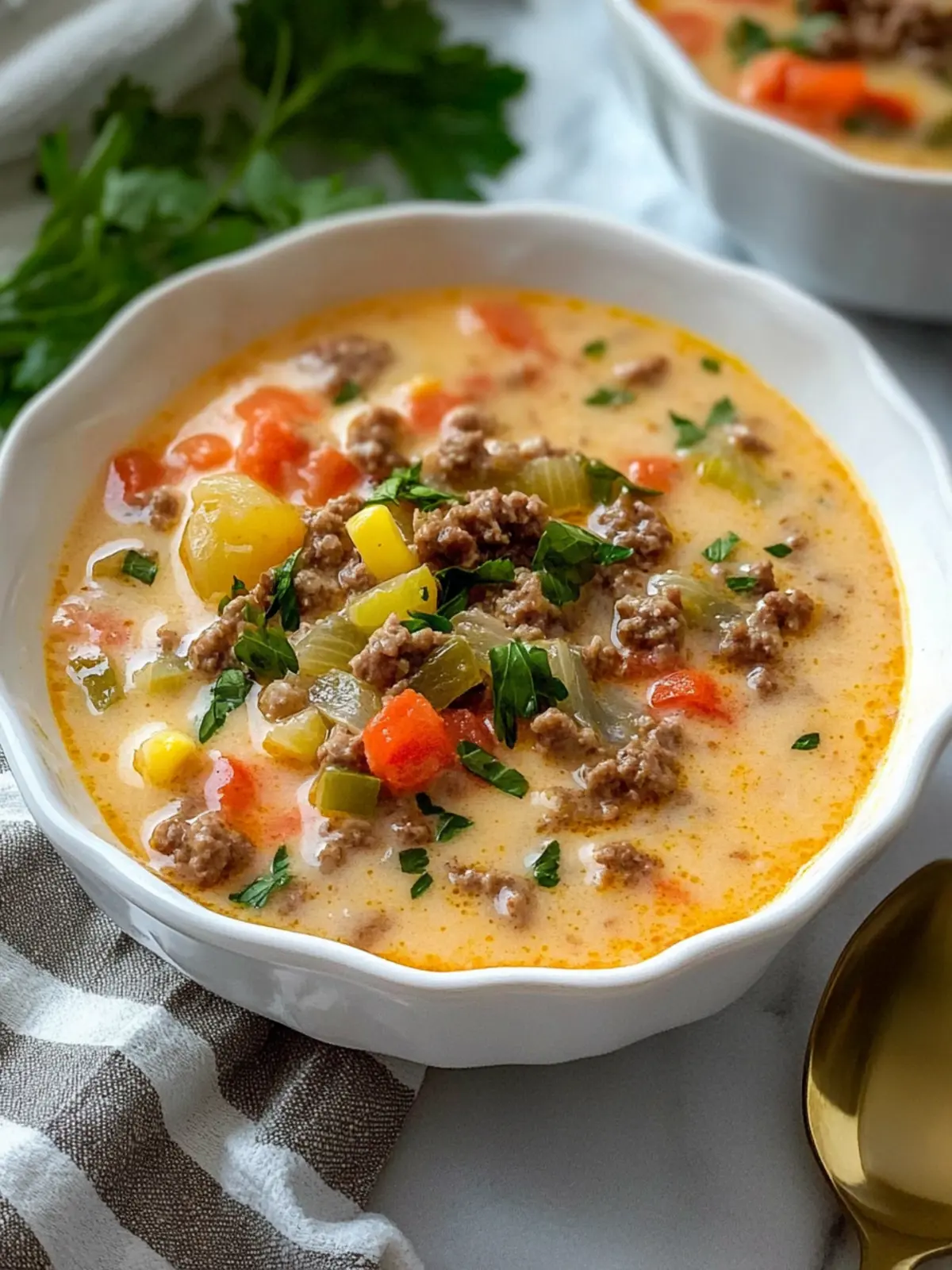 Creamy Instant Pot Cheeseburger Soup Ready in 12 Minutes 2 Instant Pot Cheeseburger Soup