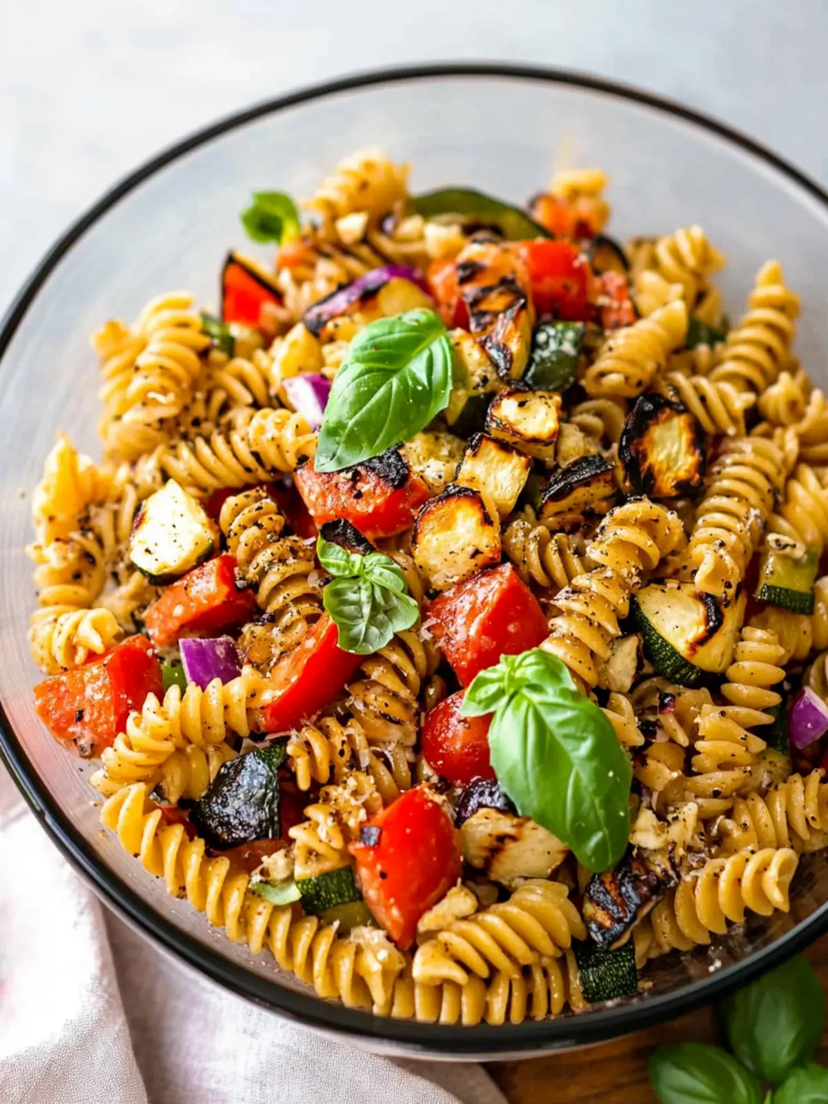 Balsamic Pasta Salad with Grilled Vegetables