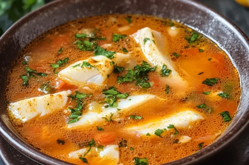 Greek Psarosoupa (Fish Soup)