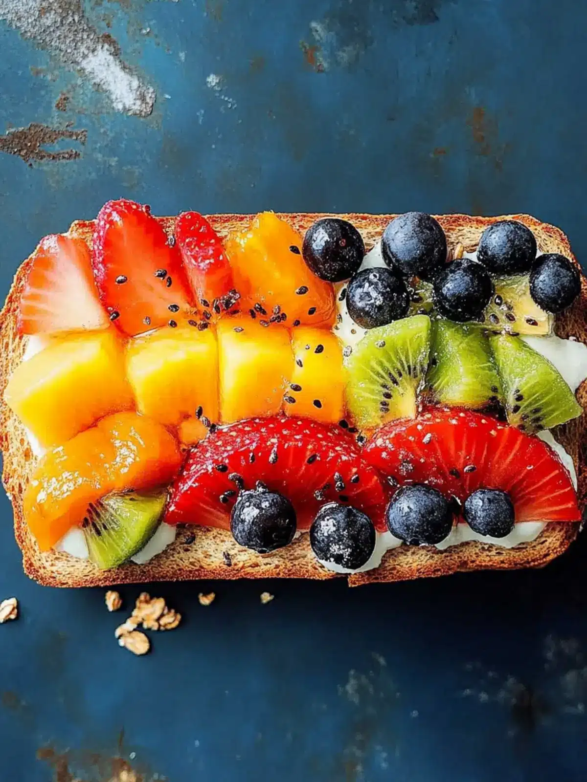 Vibrant Rainbow Fruit Toast: A Colorful Breakfast Delight 2 Rainbow Fruit Toast