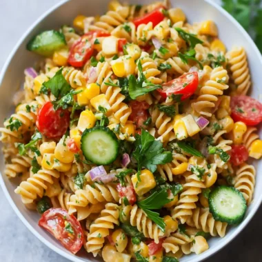Herbed Summer Corn Pasta Salad