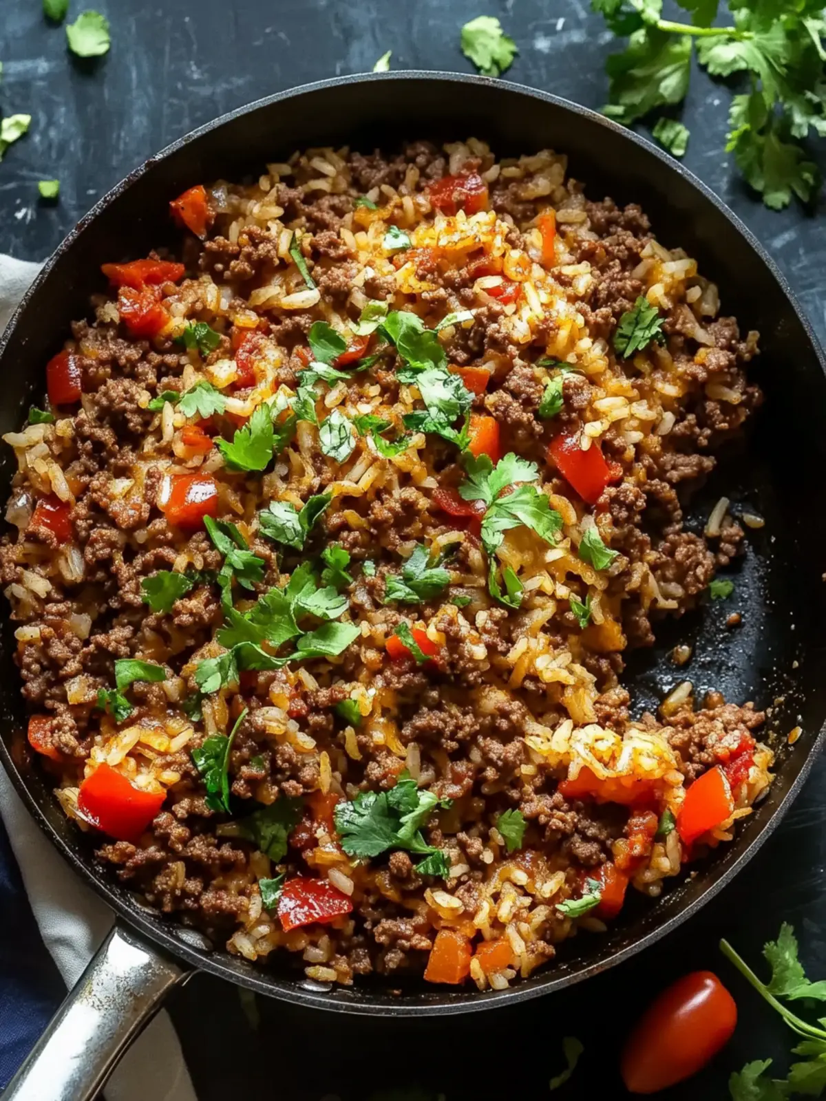 Easy Ground Beef and Rice Skillet Ready in Just 30 Minutes 2 Easy Ground Beef and Rice Skillet (30Minutes)
