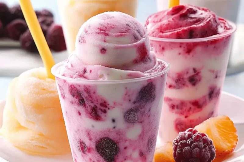 Frozen Berry & Yogurt Swirls