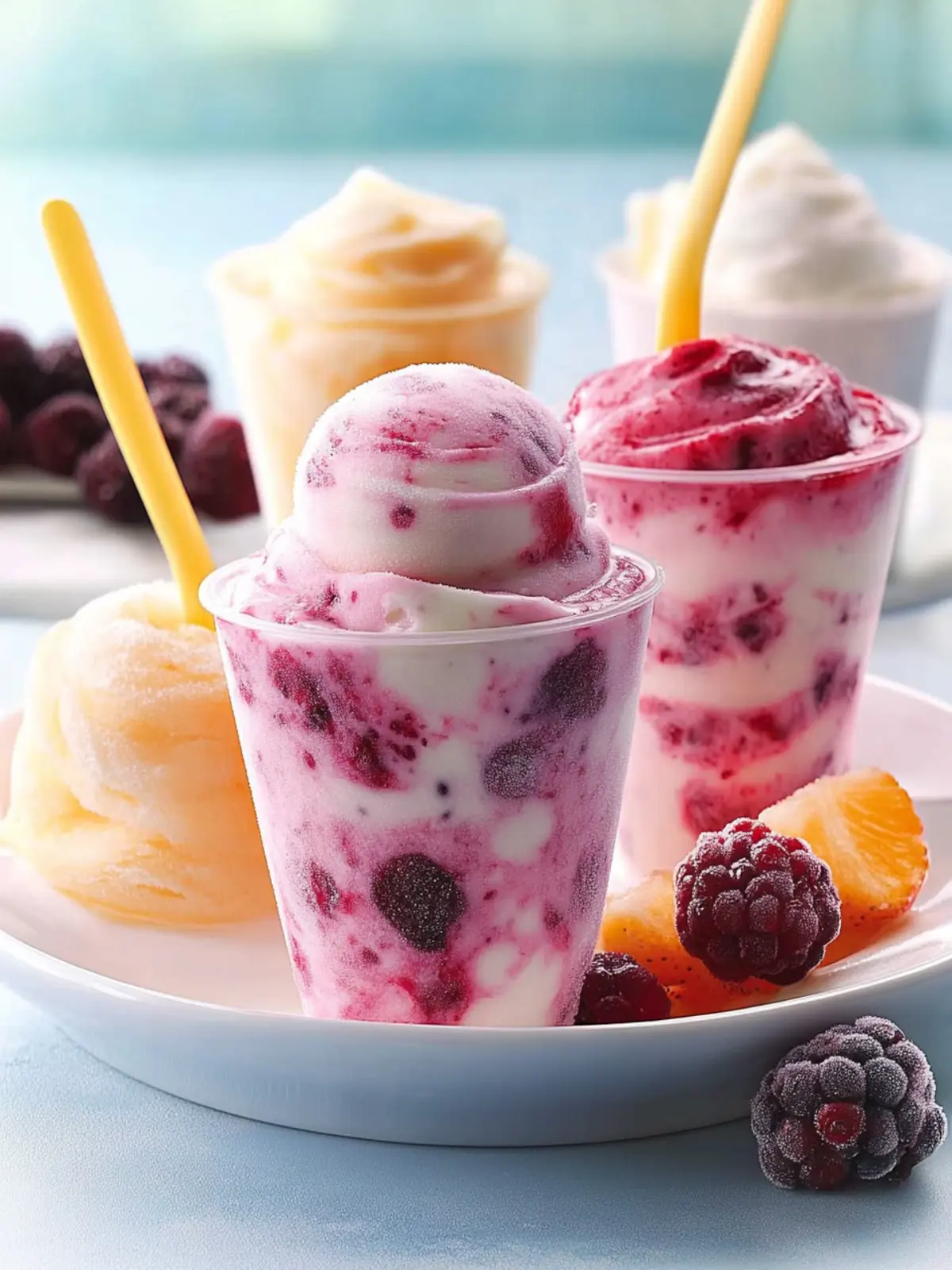 Frozen Berry & Yogurt Swirls for a Guilt-Free Delight 5 Frozen Berry & Yogurt Swirls