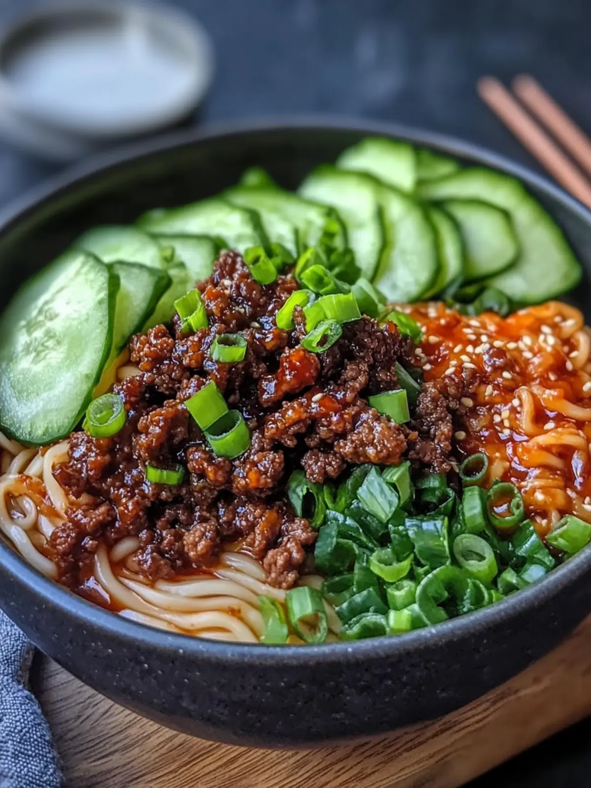 Delicious Korean Ground Beef Bulgogi Noodle Bowl Under 30 Minutes 2 Korean Ground Beef Bulgogi Noodle Bowl