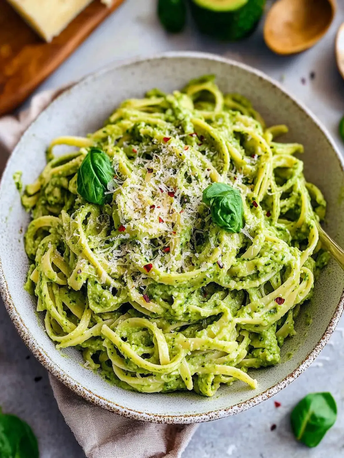 Avocado Pesto Pasta