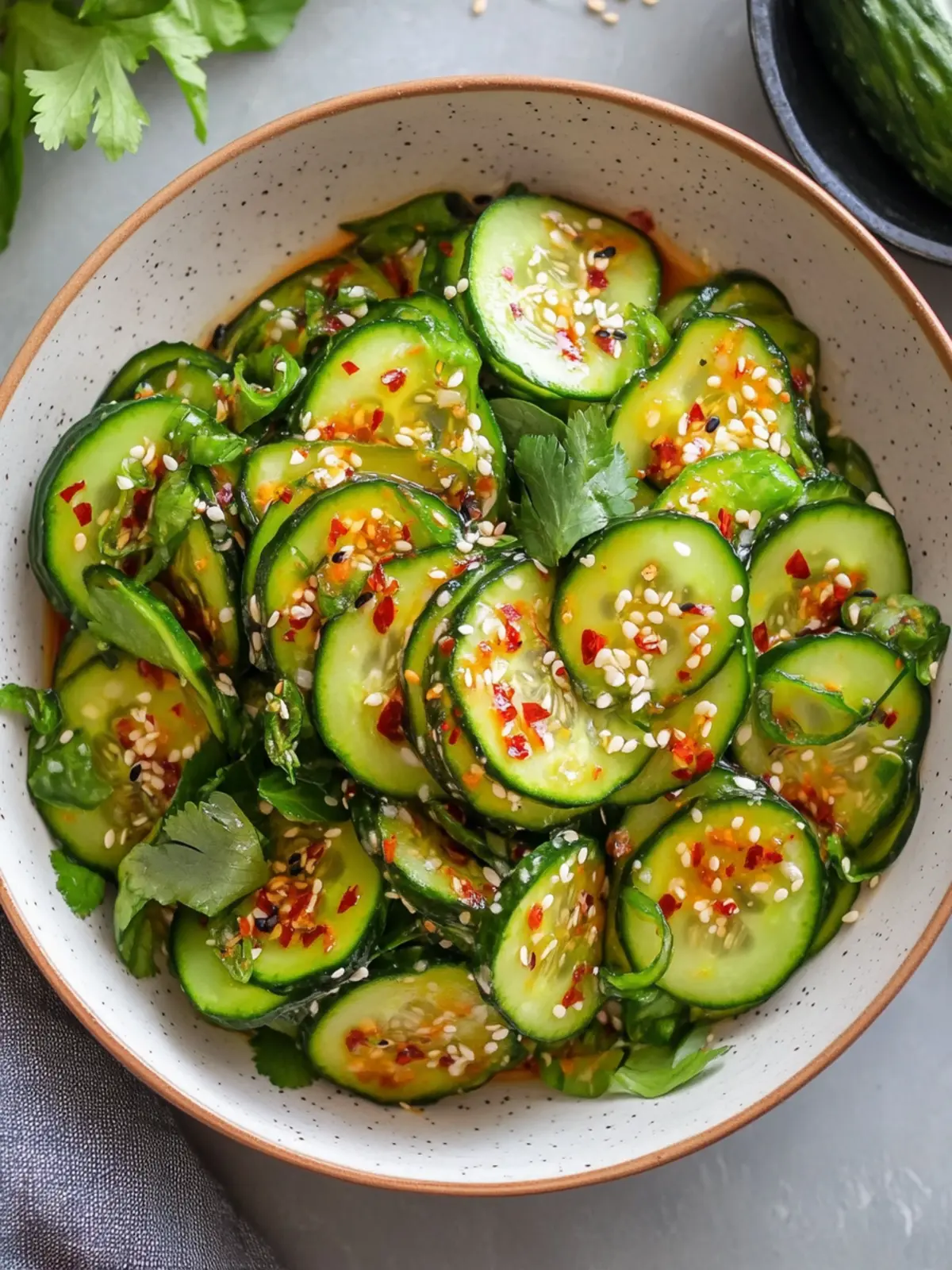 Spicy Asian Cucumber Salad