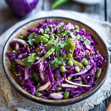 Crunchy Hoisin Snap Pea & Red Cabbage Slaw You'll Love 9 Hoisin Snap Pea & Red Cabbage Slaw