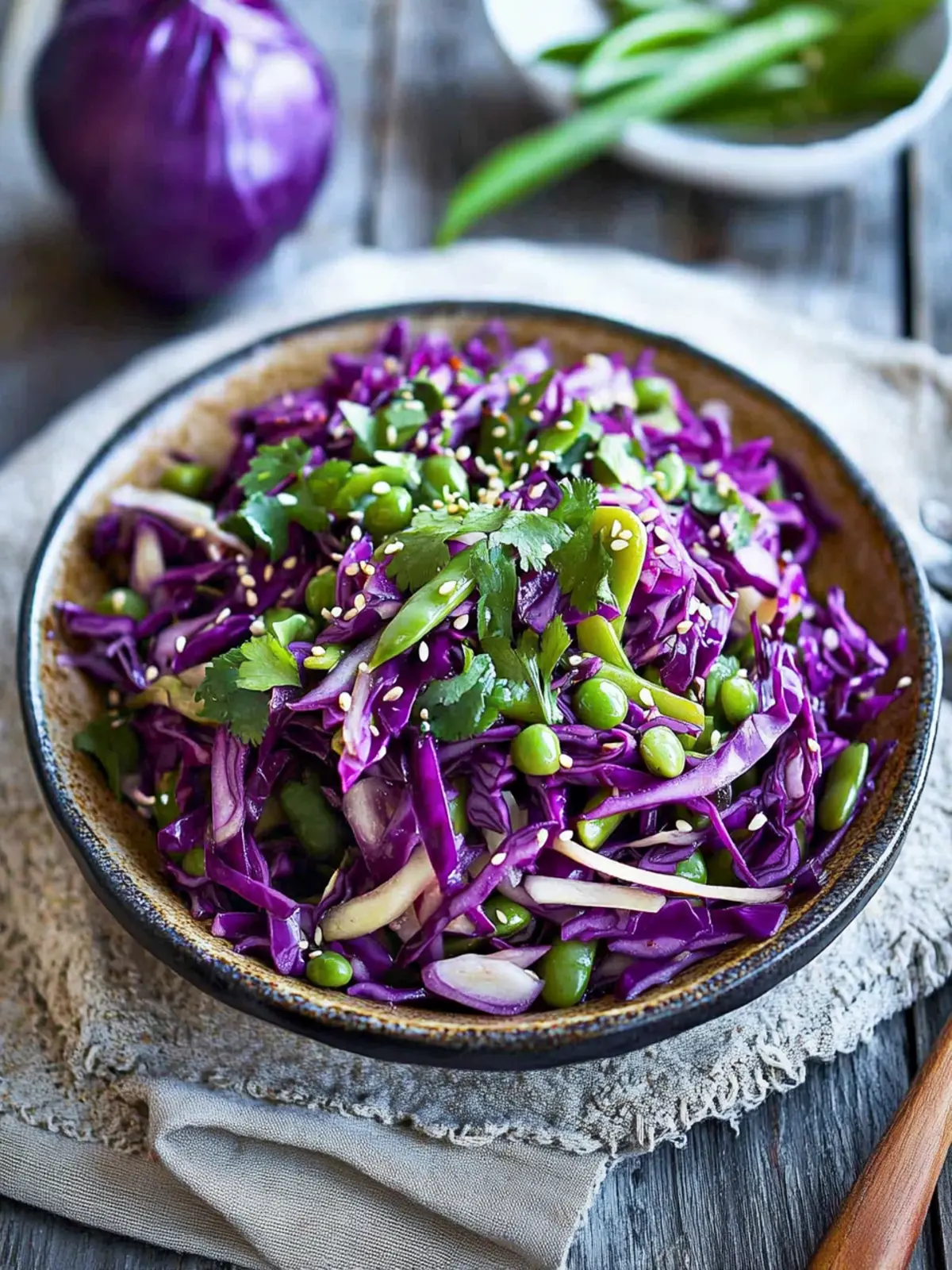 Crunchy Hoisin Snap Pea & Red Cabbage Slaw You'll Love 5 Hoisin Snap Pea & Red Cabbage Slaw