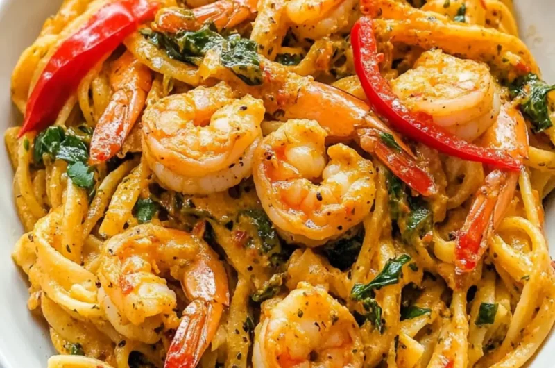 Jamaican Shrimp Rasta Pasta