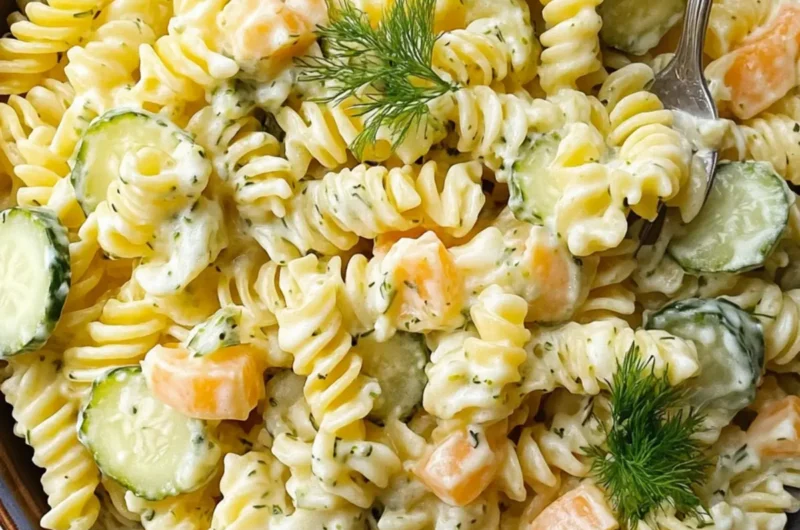 Dill Pickle Pasta Salad