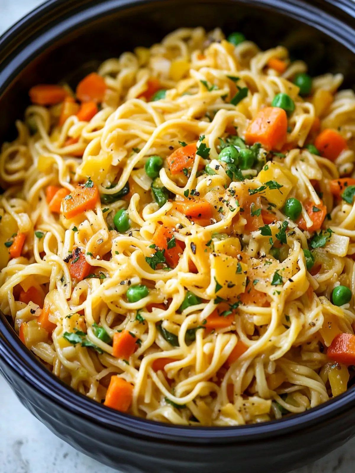Savory Slow Cooker Mixed Veggie Noodles for Easy Weeknight Meals 2 Slow Cooker Mixed Veggie Noodles