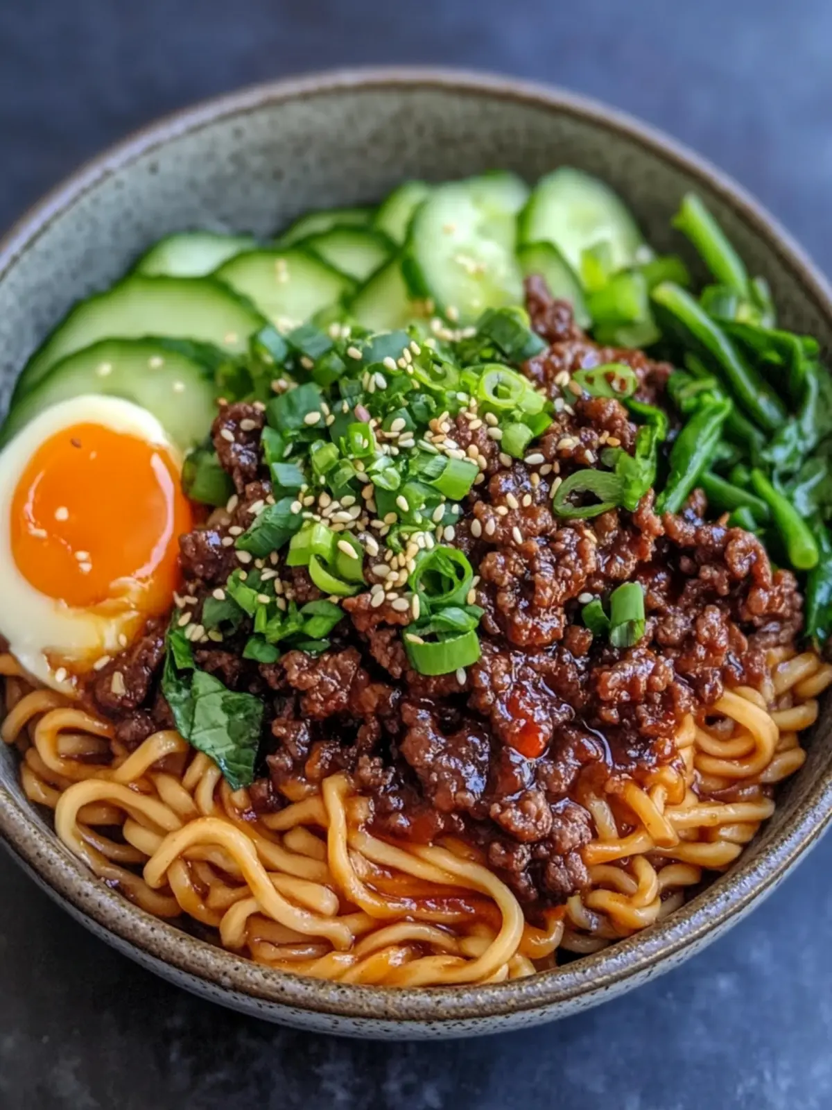 Delicious Korean Ground Beef Bulgogi Noodle Bowl Under 30 Minutes 3 Korean Ground Beef Bulgogi Noodle Bowl