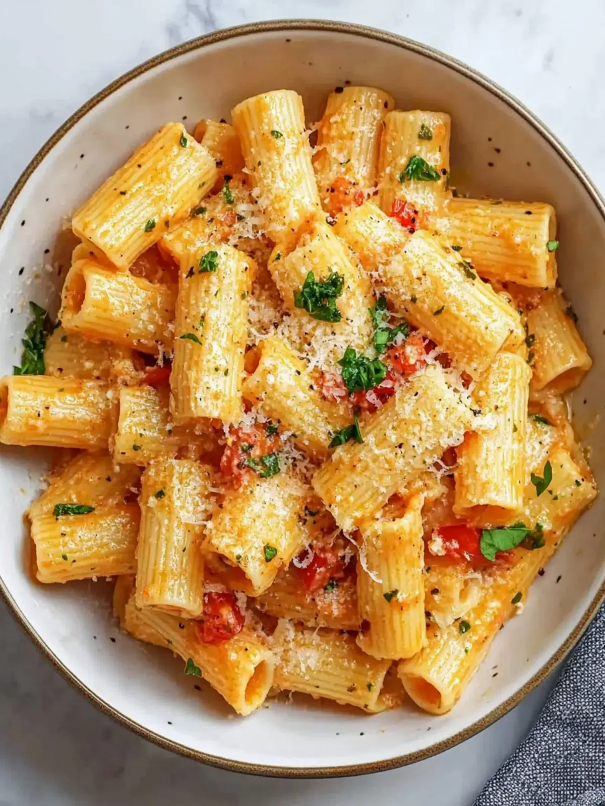 Creamy Cottage Cheese Rigatoni: A Healthy Twist on Pasta 2 Cottage Cheese Rigatoni