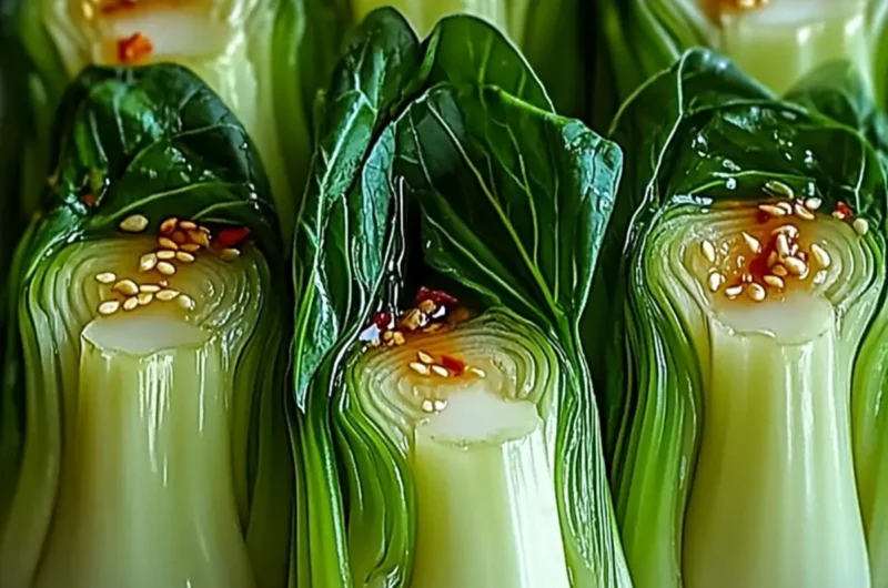 Bok Choy with Ginger Chili Sauce