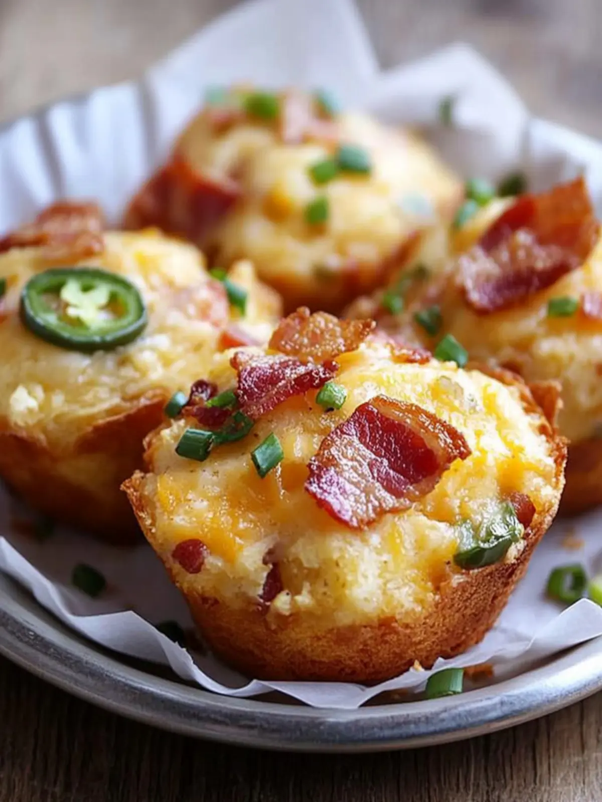 Cornbread Tamale Bites with Jalapeno, Cheese and Bacon Delight 4 Cornbread Tamale Bites with Jalapeno, Cheese and Bacon